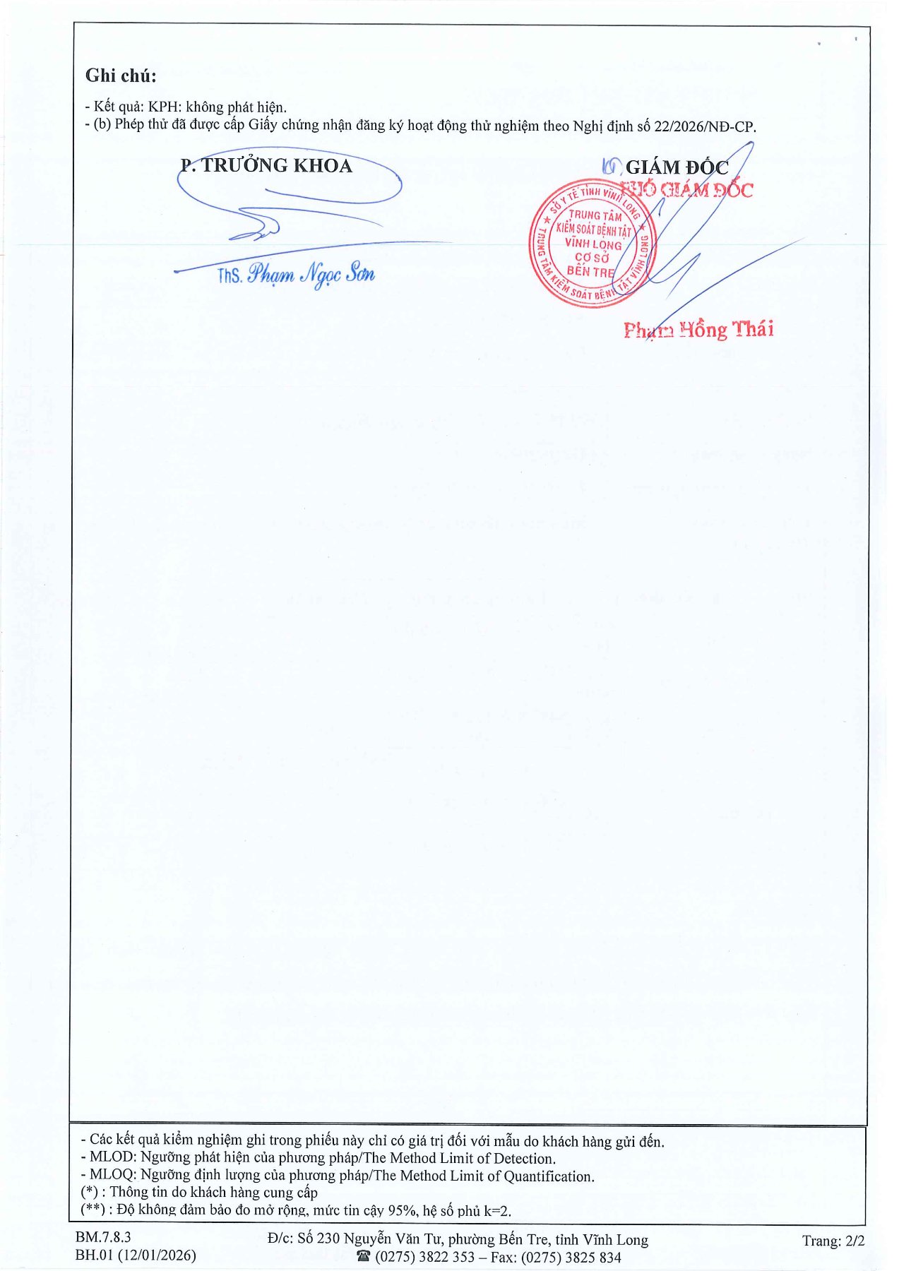 Phiếu kiểm nghiệm kỳ 10/2026, trang 4